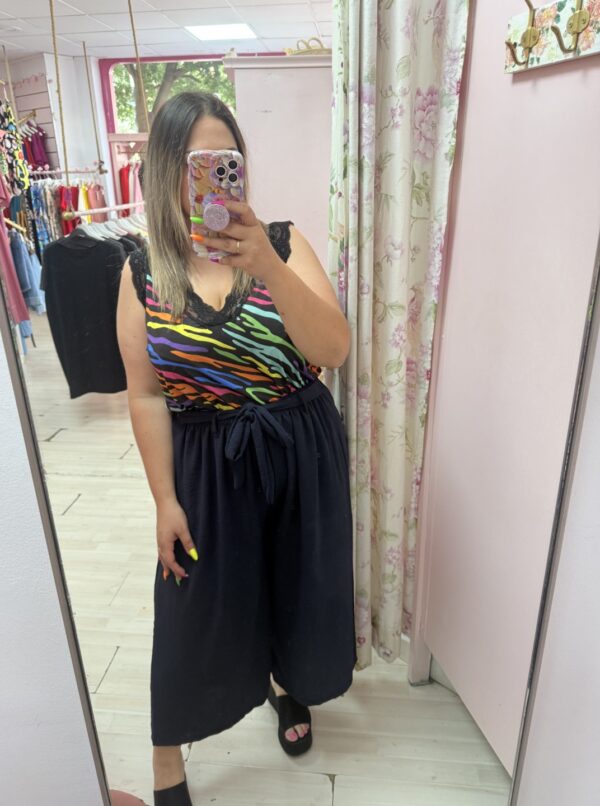 Pantalon pirata tela goma(+colores)