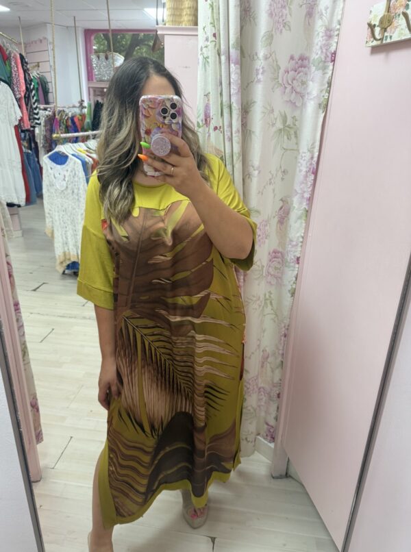 Vestido hojas mcorta - Imagen 2