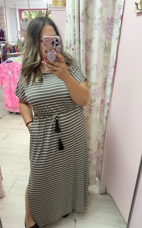 Vestido rayas goma(+colores)