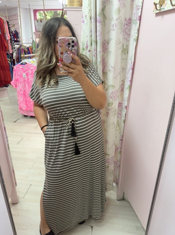 Vestido rayas goma(+colores)