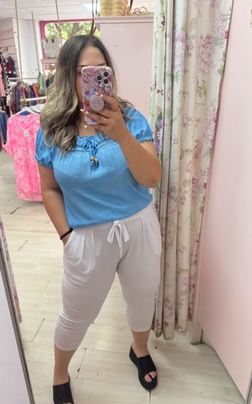 Pantalon pirata elastico lazo (+colores)
