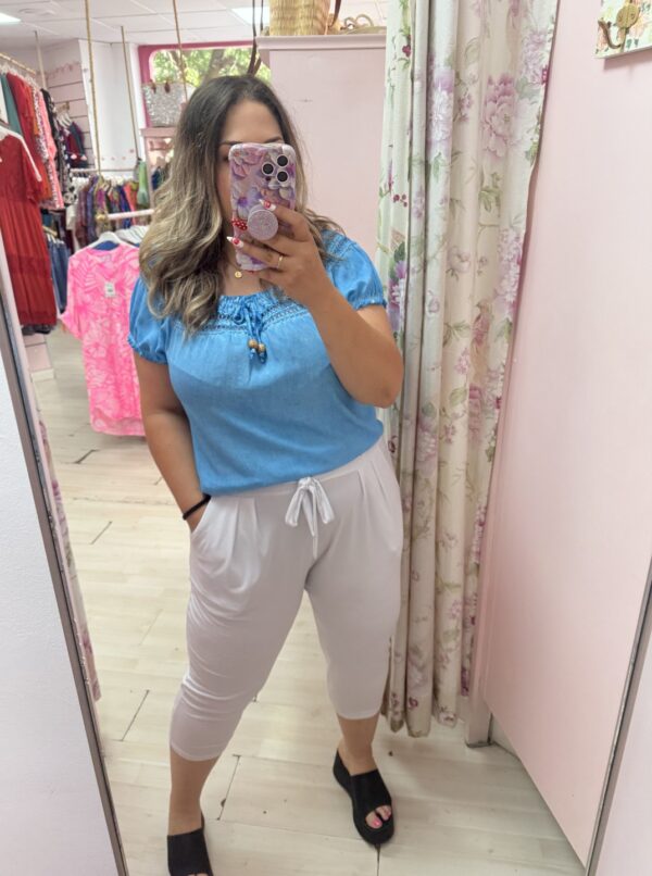 Pantalon pirata elastico lazo (+colores)