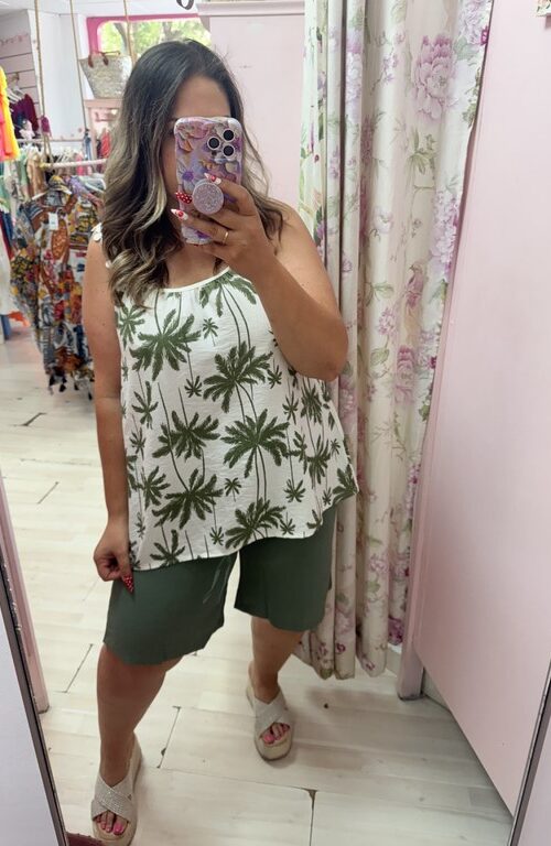 Camiseta tirantes palmeras