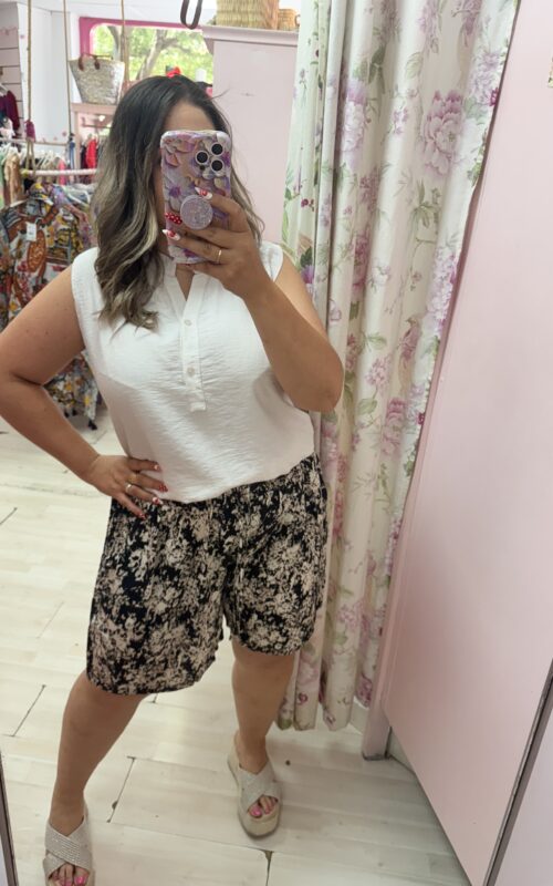Pantalon corto lowcost estampado