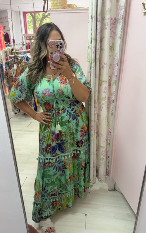 Vestido tropico verde