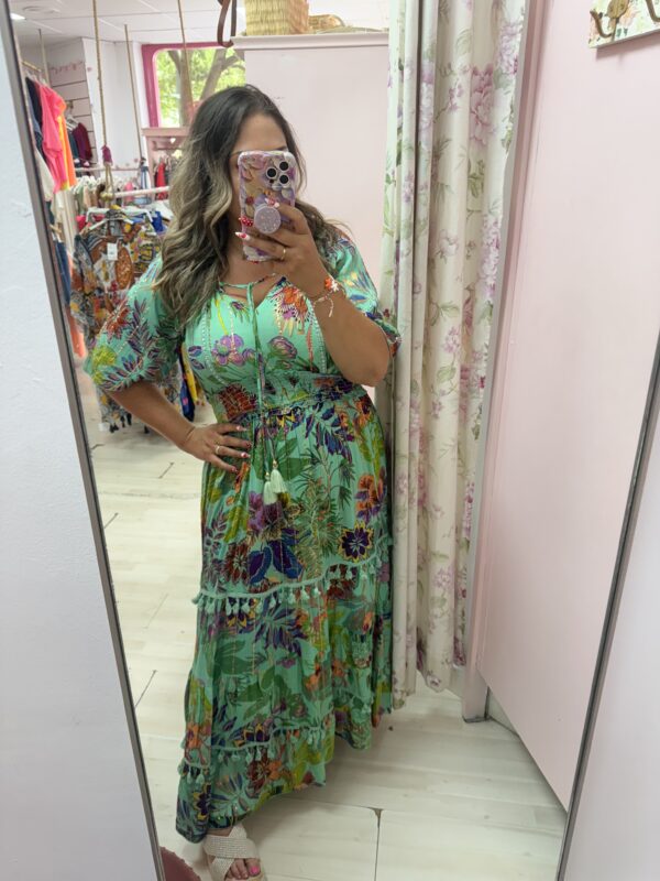 Vestido tropico verde