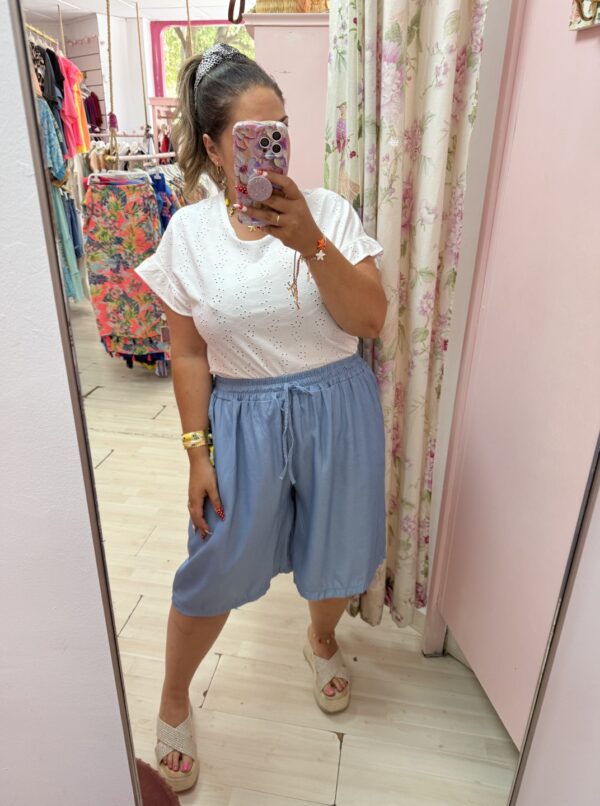 Pantalon bermuda grande fluido - Imagen 3