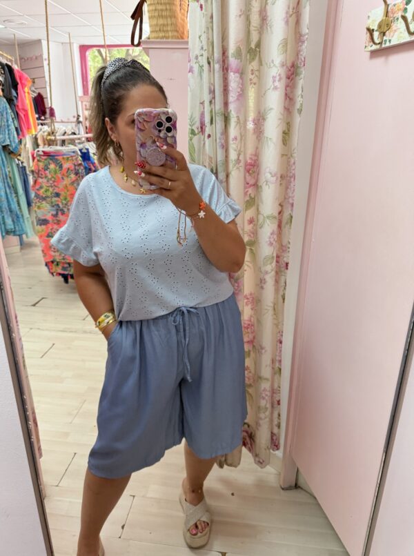 Pantalon bermuda grande fluido - Imagen 2