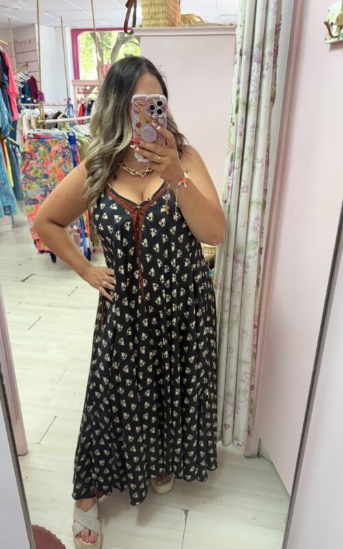 Vestido tirantes indio