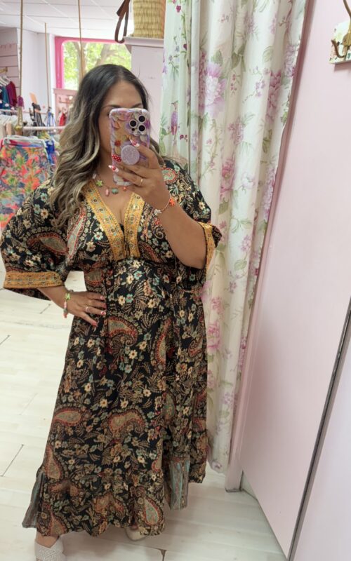Vestido indio negro