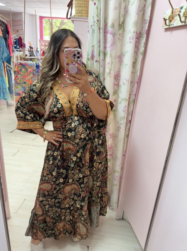 Vestido indio negro