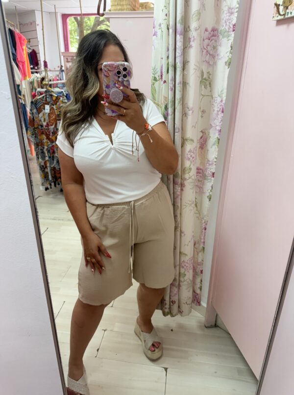 Pantalon corto lowcost liso - Imagen 3