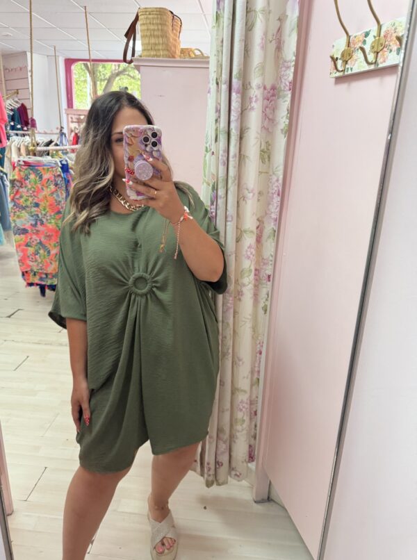 Vestido anudado circulo - Imagen 4