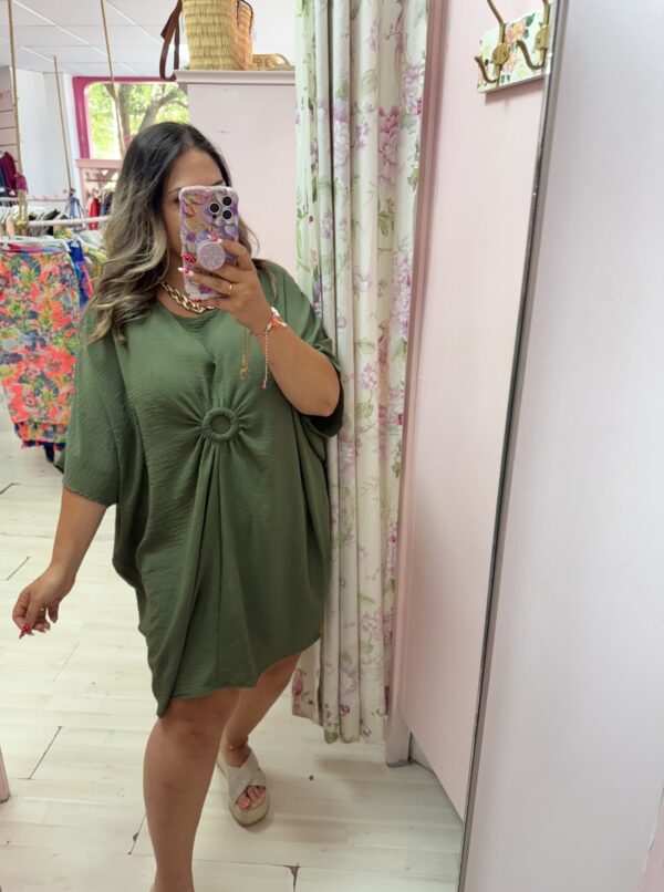 Vestido anudado circulo