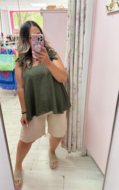 Blusa flores tirantes