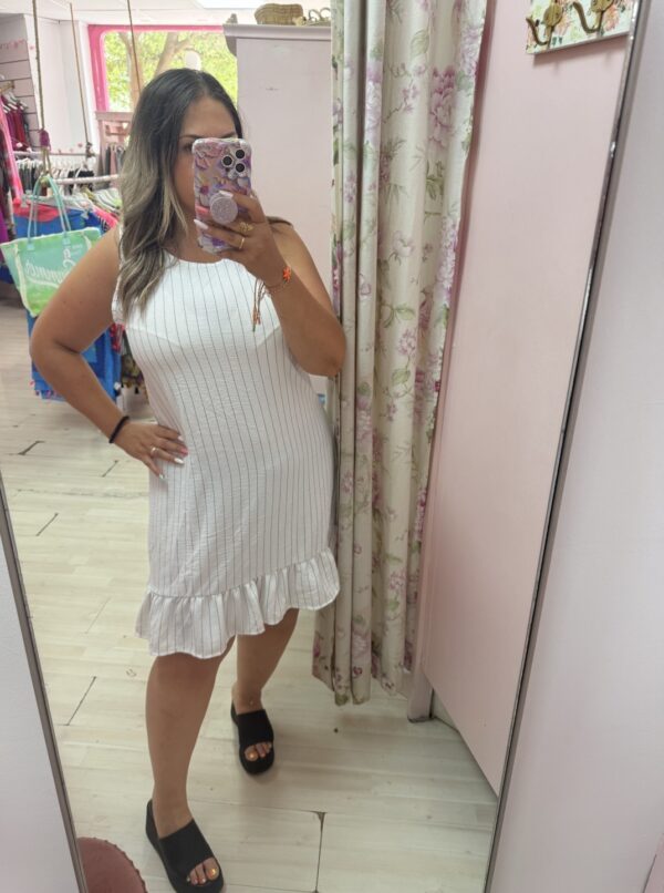 Vestido corto rayas