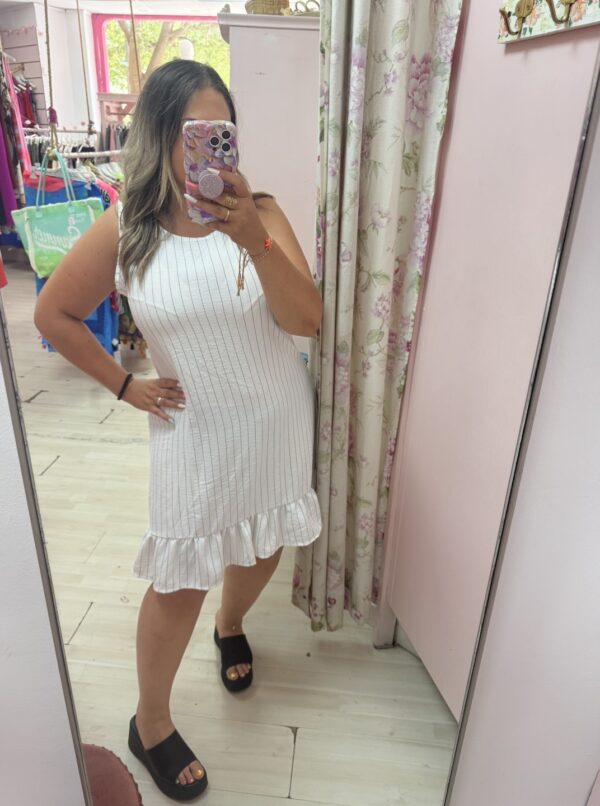 Vestido corto rayas - Imagen 2