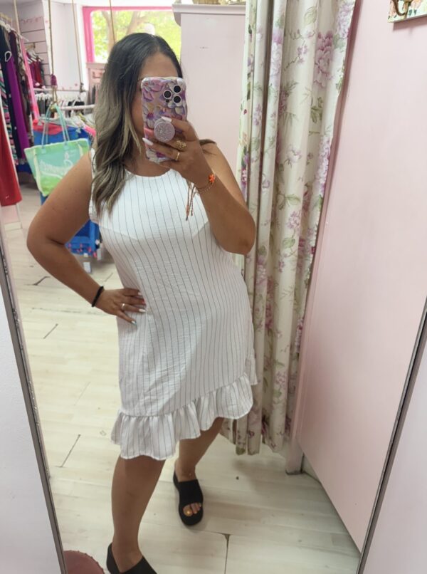Vestido corto rayas - Imagen 3