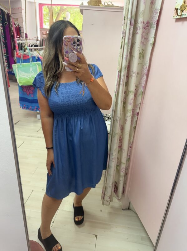 Vestido vaquero corto - Imagen 2