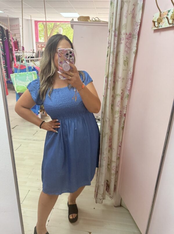 Vestido vaquero corto - Imagen 3