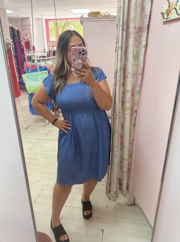 Vestido vaquero corto