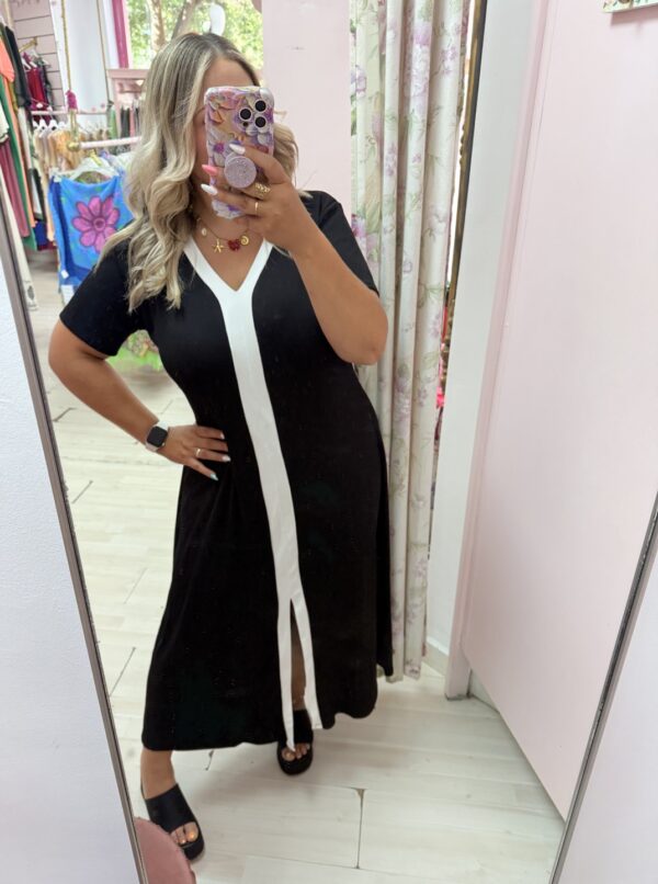 Vestido canale linea blanca