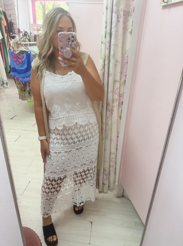 Top blanco blonda - Imagen 3