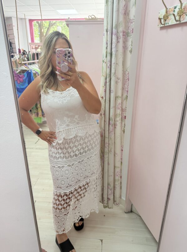 Top blanco blonda - Imagen 2