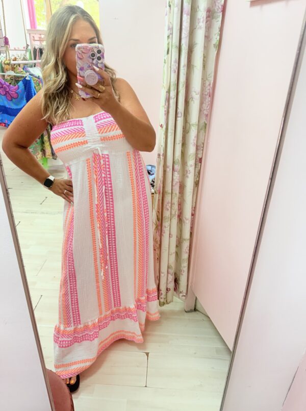 Vestido palabra honor blanco
