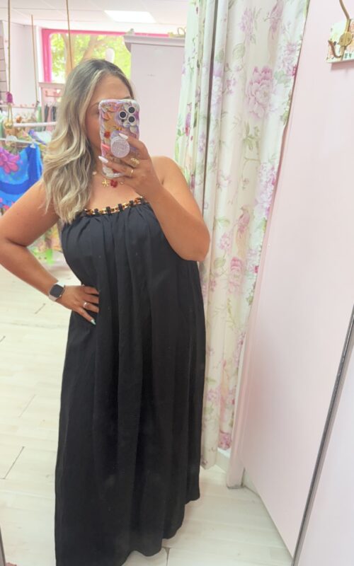 Vestido eslabones Negro