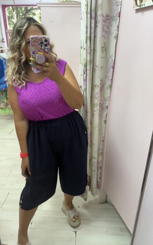 Pantalon botones marino