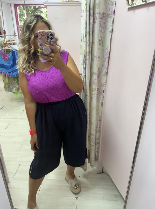 Pantalon botones marino