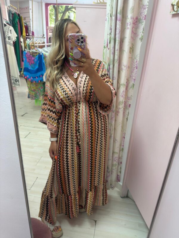 Vestido indio marron
