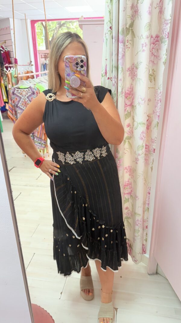 Falda pedreria boho - Imagen 4