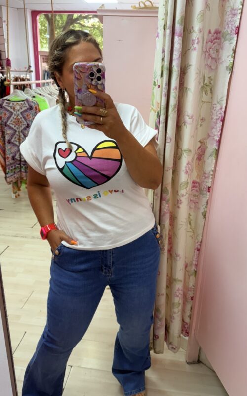 Camiseta intermedia corazon
