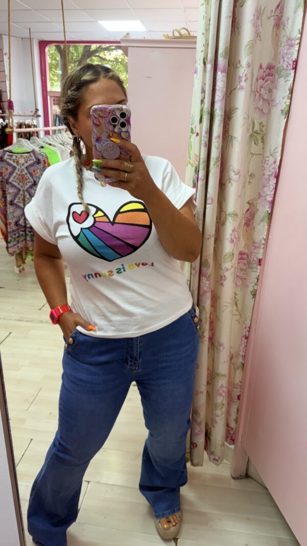 Camiseta intermedia corazon