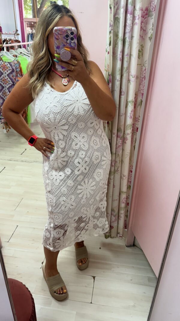 Vestido entallado crochet - Imagen 3