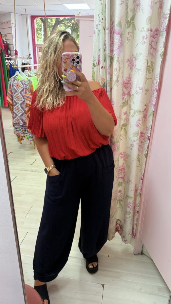 Pantalon bolsillos marino - Imagen 2