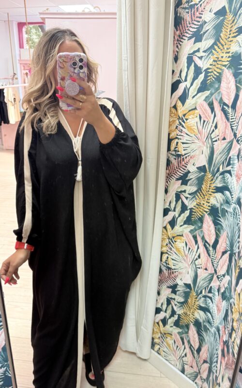Vestido capa negro