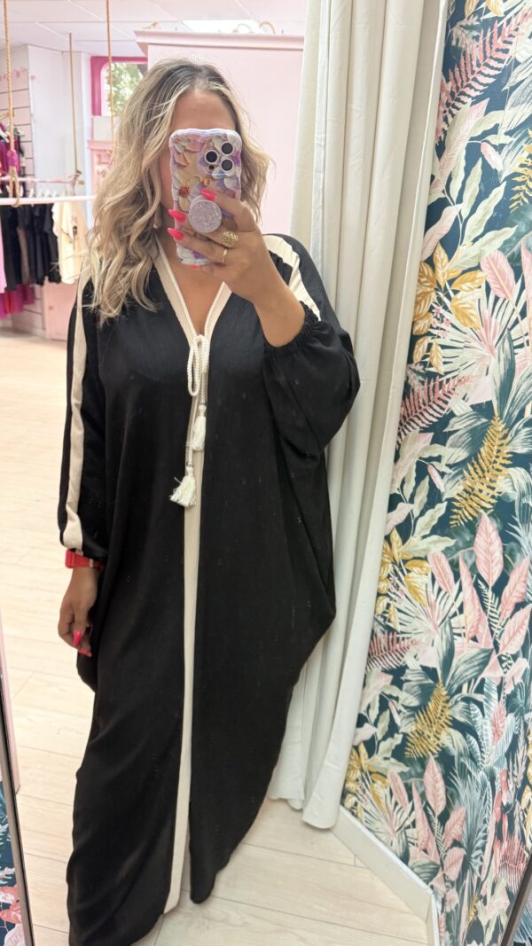 Vestido capa negro - Imagen 2