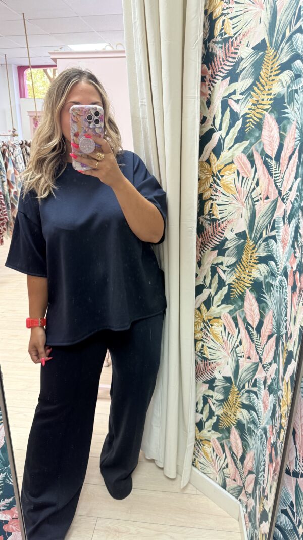 Conjunto neopreno manga corta marino