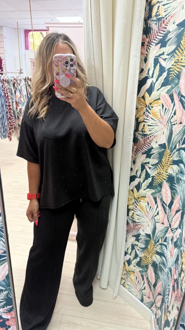 Conjunto neopreno manga corta negro