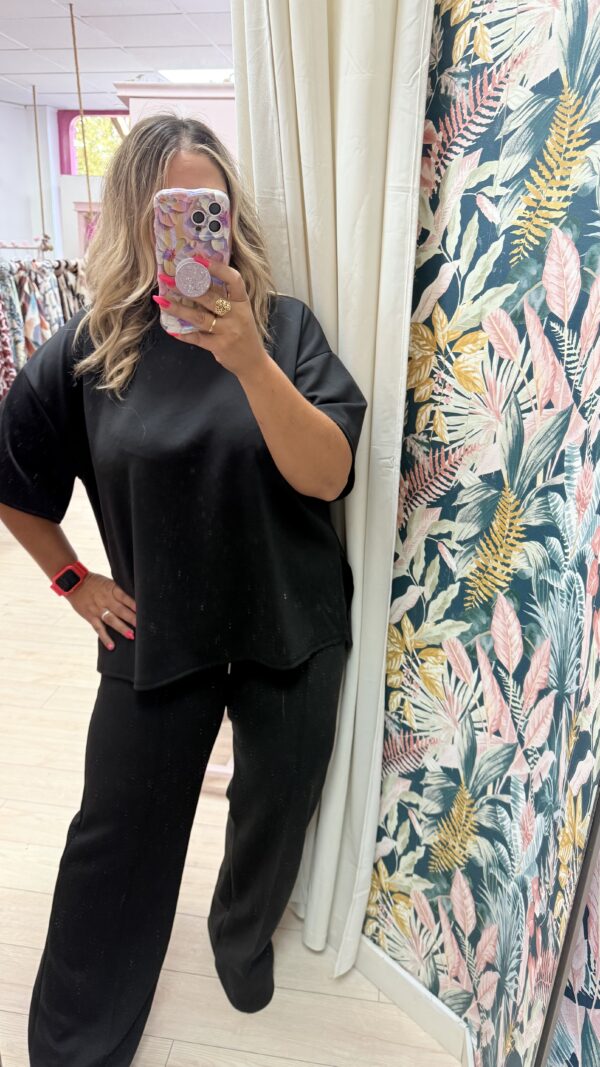 Conjunto neopreno manga corta negro - Imagen 2