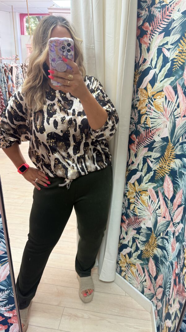 Pantalon super elastico antelina suave