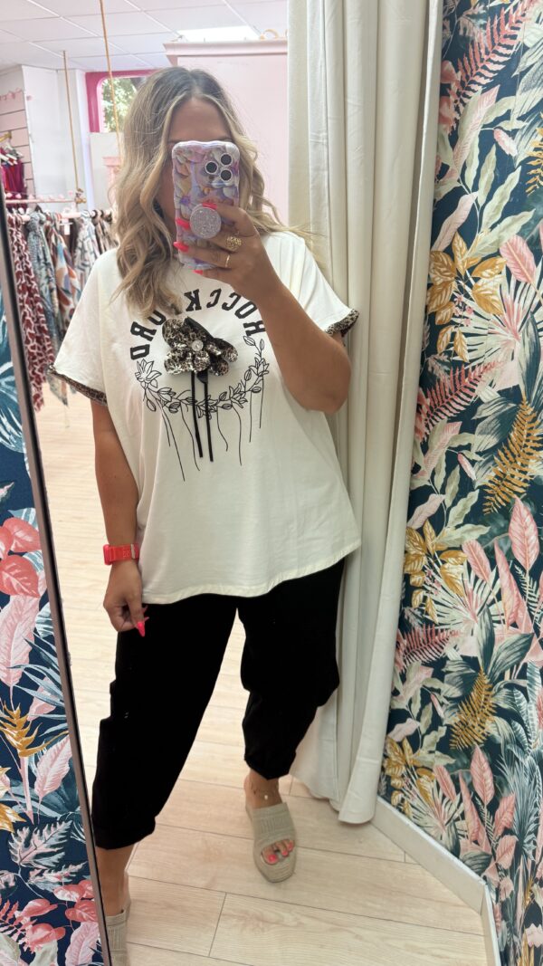 Camiseta flor - Imagen 2
