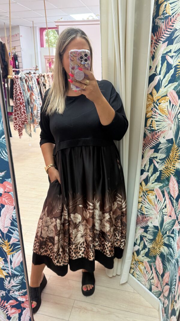 Vestido sudadera flores