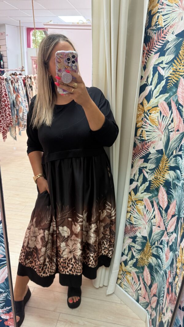 Vestido sudadera flores - Imagen 5