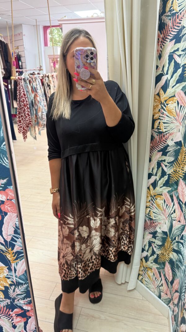 Vestido sudadera flores - Imagen 2