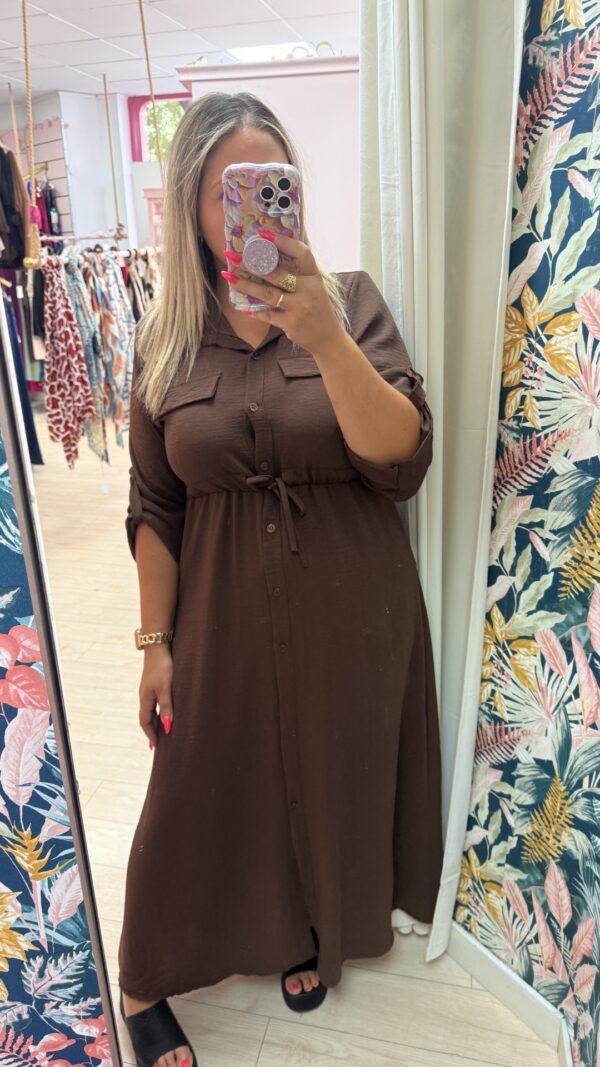 Vestido camisero botones - Imagen 2