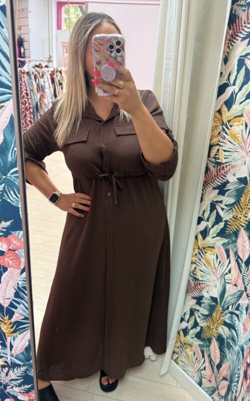 Vestido camisero botones